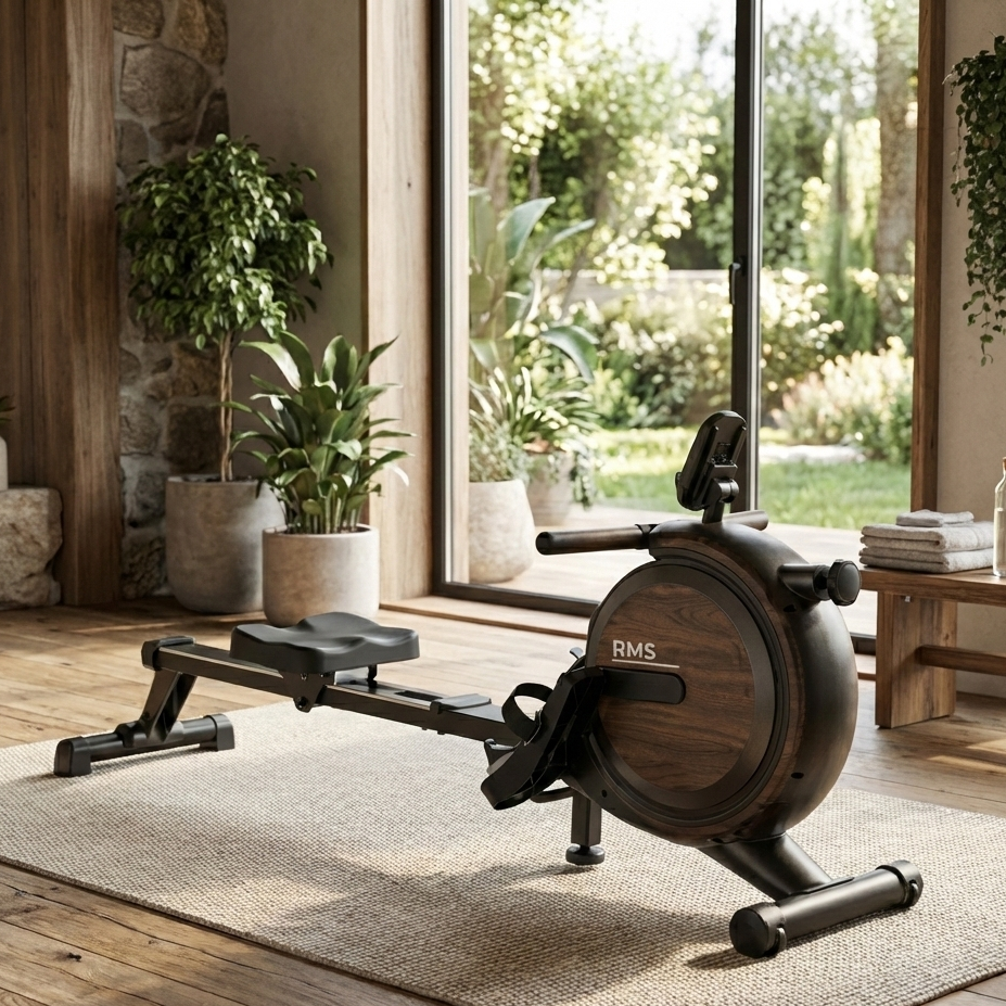 Rameur magnétique MettleMatic RM5 – Résistance réglable 16 niveaux, Bluetooth, écran LCD