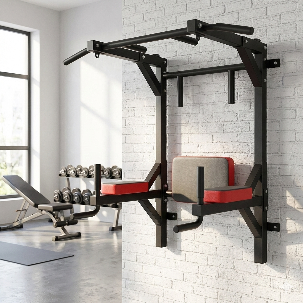 Barre de traction murale multifonction – Acier haute résistance, charge max 300 kg