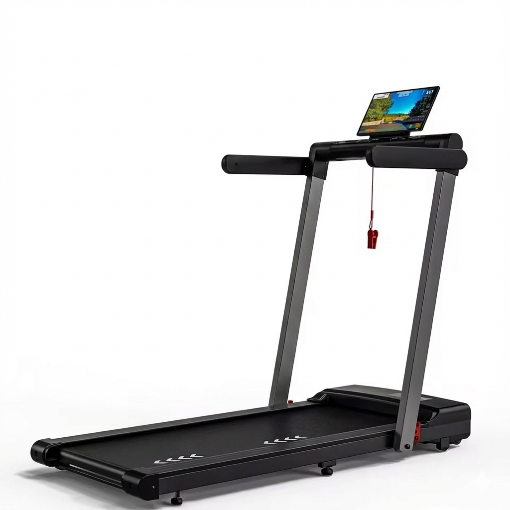 Tapis de course pliable MettleMatic FT50 – Bluetooth, écran LED, programmes intégrés