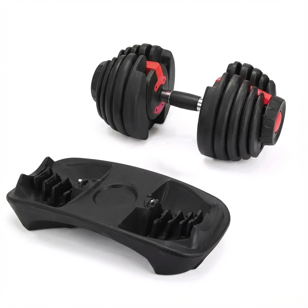 Haltère réglable 2,5 à 24 kg – Poids ajustable avec base de sécurité