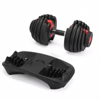 Haltère réglable 2,5 à 24 kg – Poids ajustable avec base de sécurité